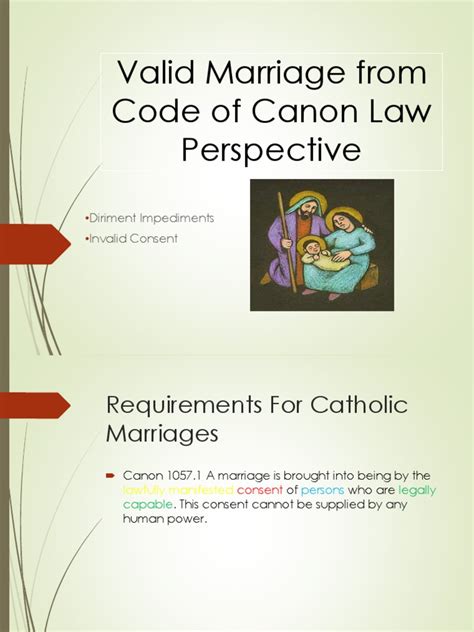 A natural marriage is valid but not sacramental. . Josephite marriage canon law